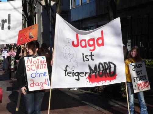 Demo Jagd ist feiger Mord