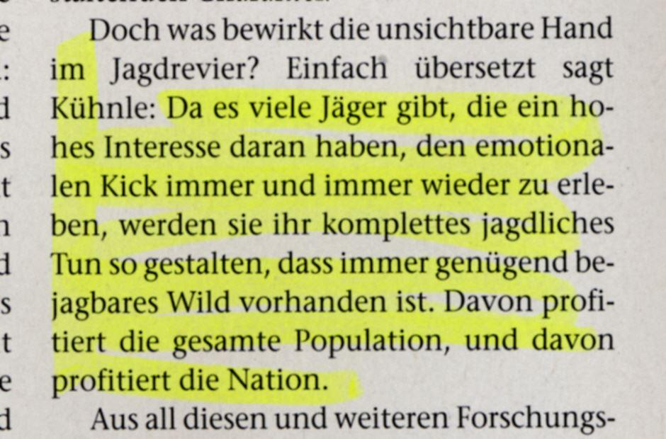 Artikel zur Triebforschung in Jägerzeitschrift